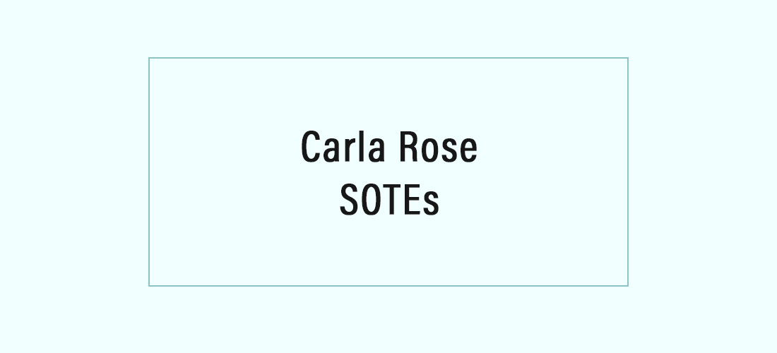 Carla Rose SOTEs