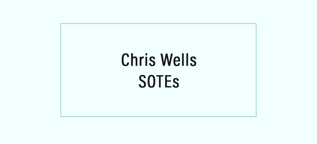 Chris Wells SOTEs